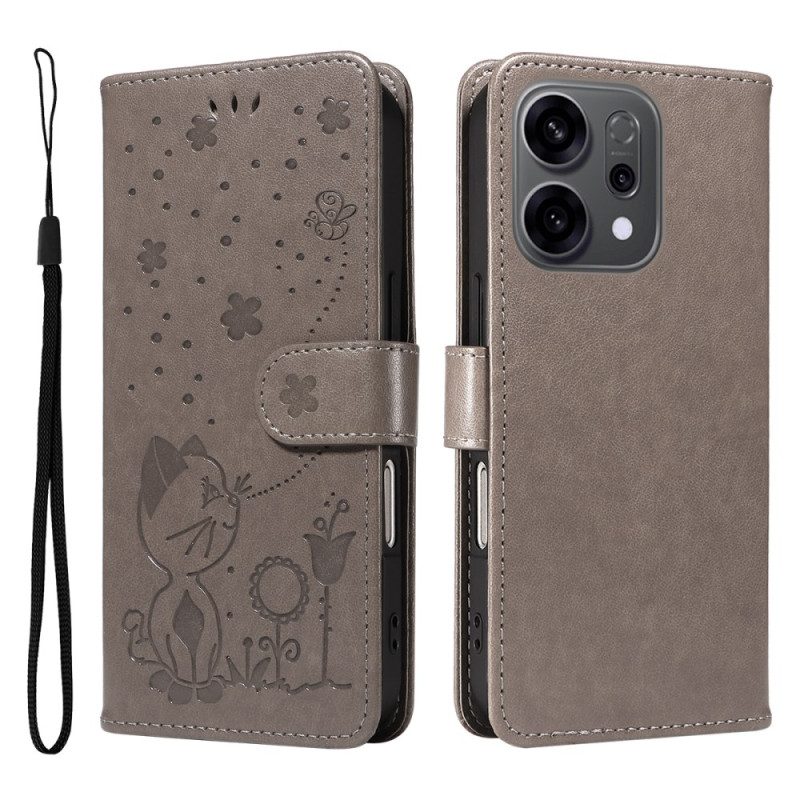 Nahkakotelo Oppo Reno 14 5g Mehiläinen