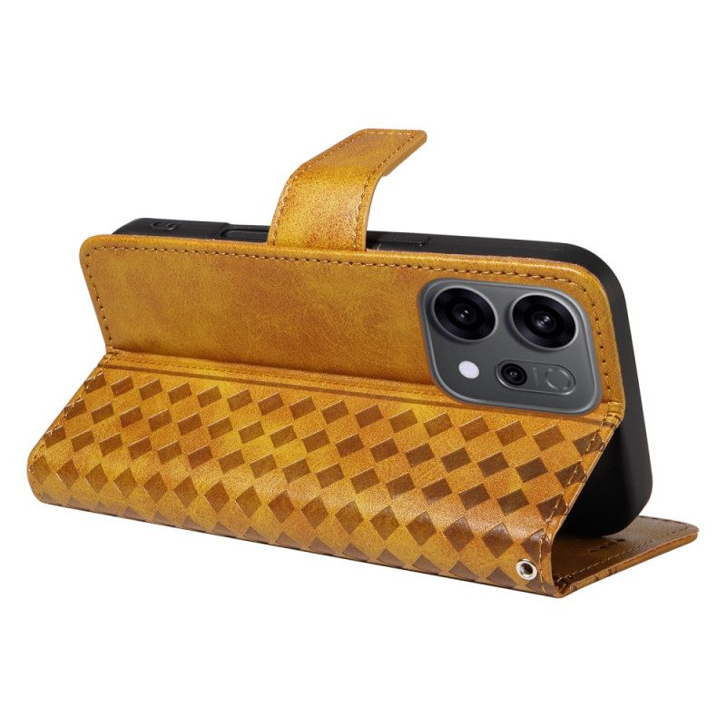 Nahkakotelo Oppo Reno 14 5g Timanttireunus