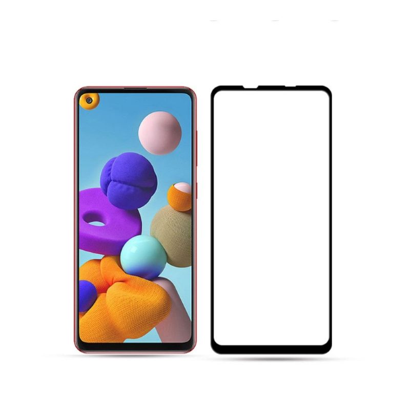 Samsung Galaxy A21S Täysikokoinen Karkaistu Lasi Näytönsuoja