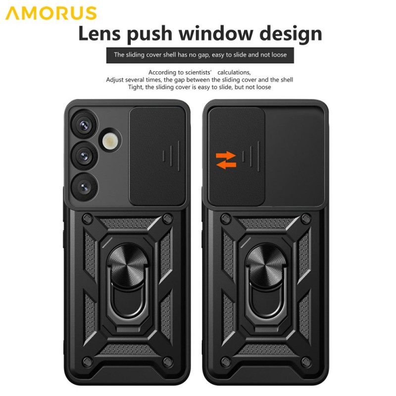 Case Samsung Galaxy S26 Puhelinkuoret Liukuva Kameransuoja Ja Integroitu Jalusta