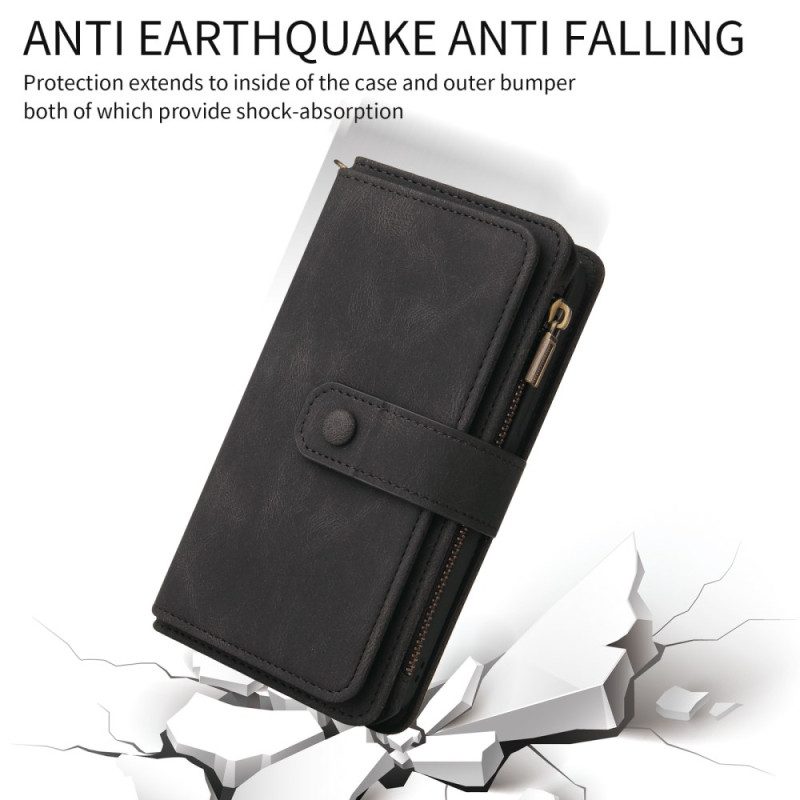 Kotelot Samsung Galaxy S26 Puhelinkuoret Lompakko Jossa 15 Korttipaikkaa Ja Hihna