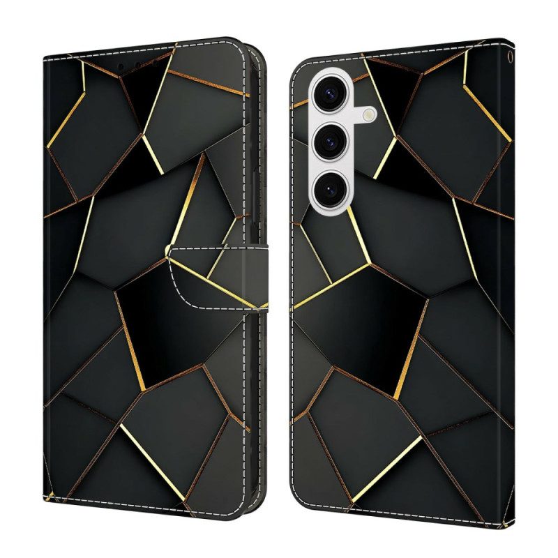 Kotelot Samsung Galaxy S26 Puhelinkuoret Mustat Ja Kultaiset Reunukset