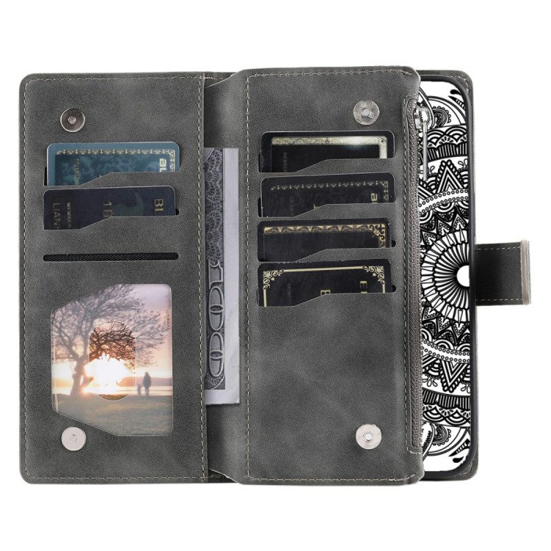 Kuoret Samsung Galaxy S26 Mandala-mokkanahkakuvioinen Lompakko
