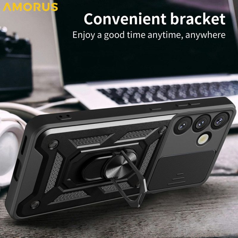 Kuori Samsung Galaxy S26 Jalkatuki Ja Liukuva Kamerasuoja Suojakuori