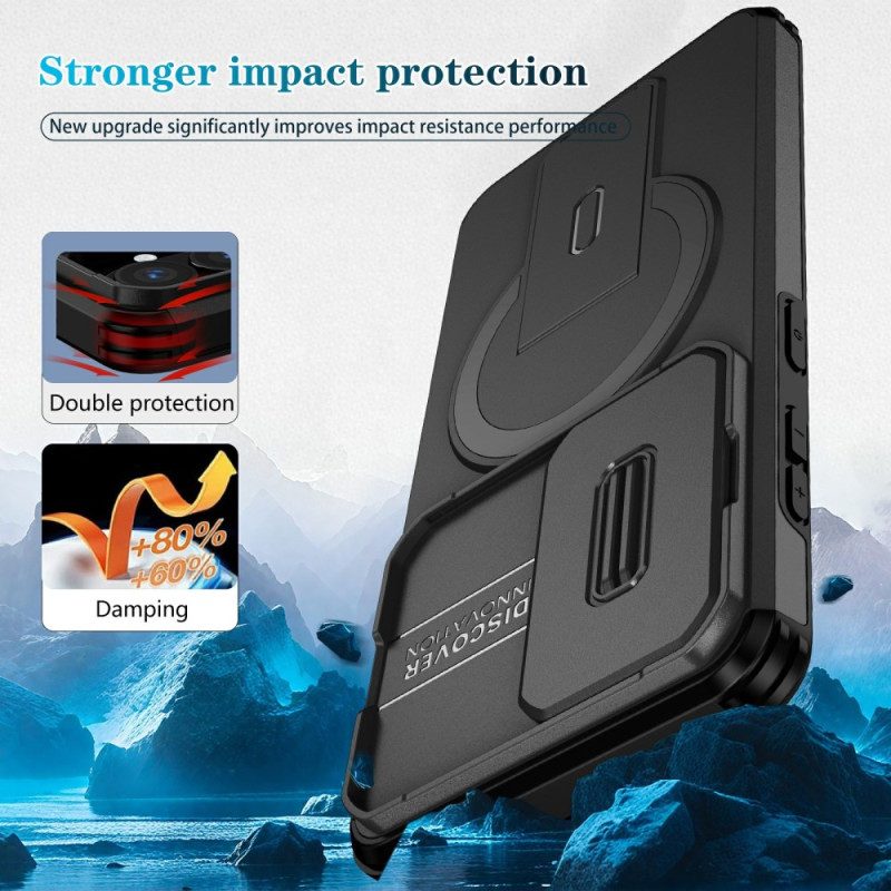 Kuori Samsung Galaxy S26 Liukuva Magneettinen Jalusta Ja Kameran Suojus