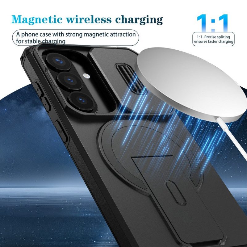 Kuori Samsung Galaxy S26 Liukuva Magneettinen Jalusta Ja Kameran Suojus