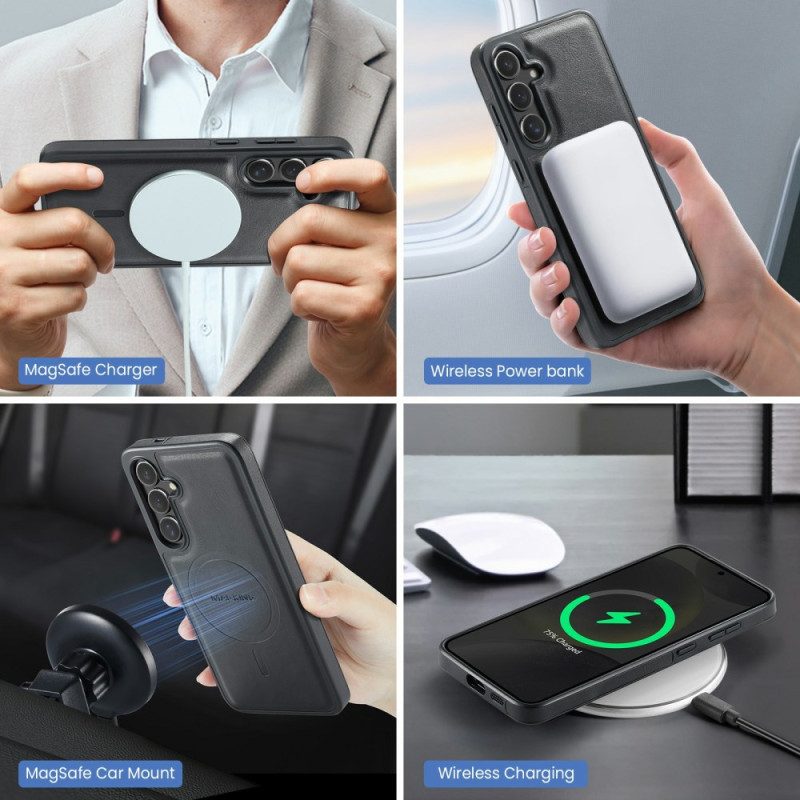 Kuori Samsung Galaxy S26 Magging Magneettinen Korttikotelo Ja Sormus Suojakuori