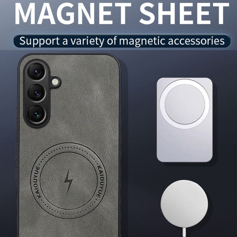 Kuori Samsung Galaxy S26 Nahkaefektimagneettinen