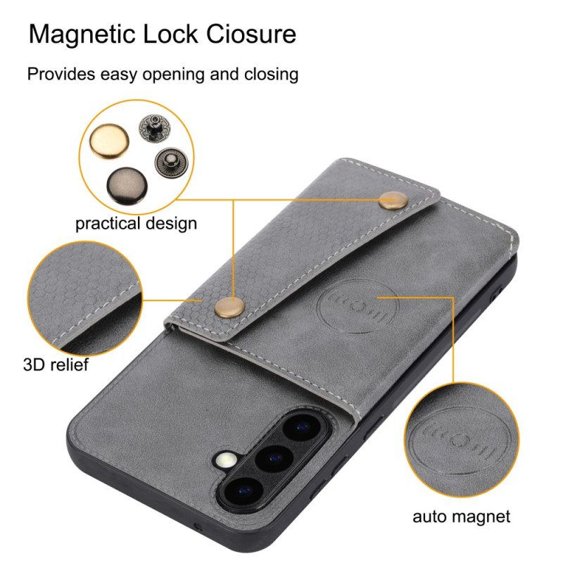 Kuori Samsung Galaxy S26 Nahkajäljitelmäinen Korttikotelo