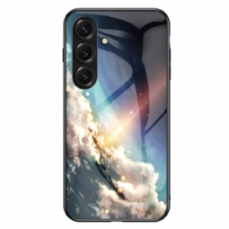 Kuori Samsung Galaxy S26 Taivaansininen Karkaistu Lasi Tähtikuvioinen Suojakuori