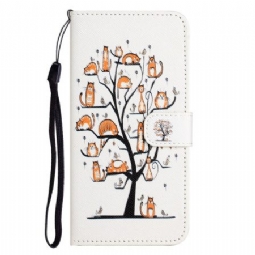 Nahkakotelo Samsung Galaxy S26 Kissat Ja Puu