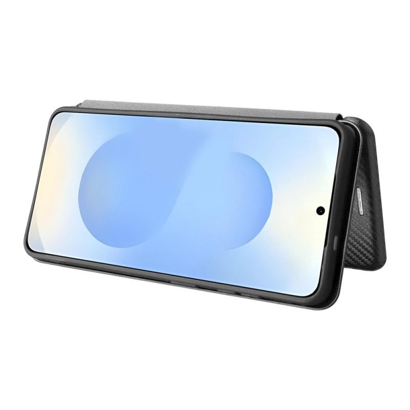 Nahkakotelo Samsung Galaxy S26 Kuitukuvioinen Hiilikuitu Suojakuori