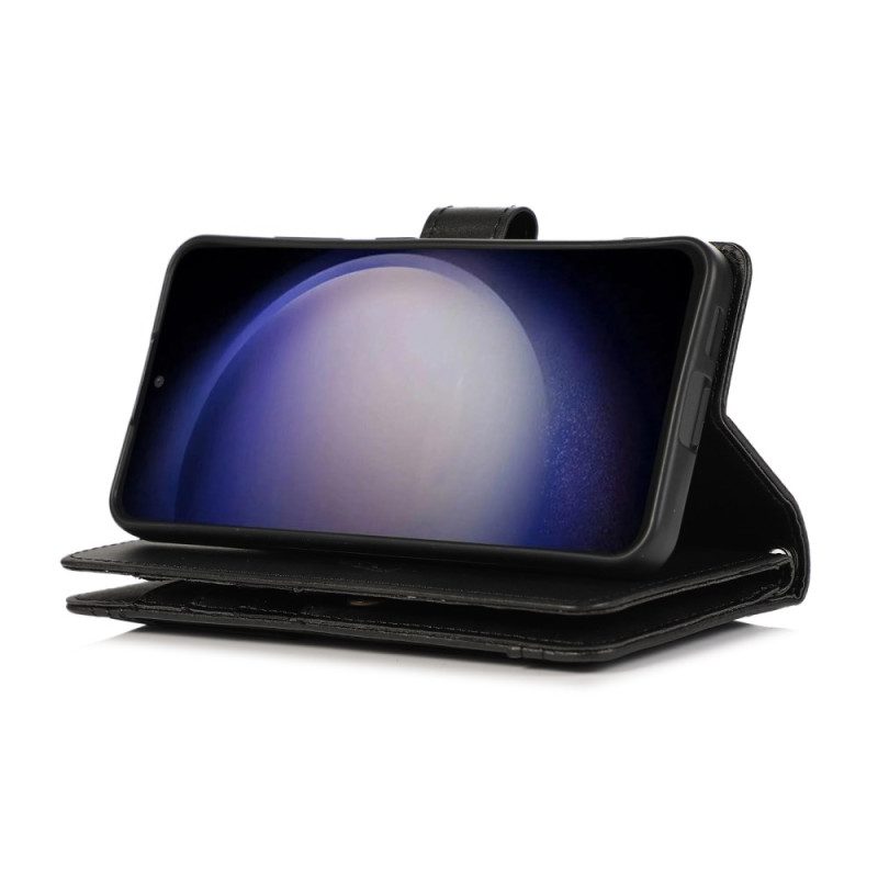 Nahkakotelo Samsung Galaxy S26 Magneettinen Lompakko Ja Nauha