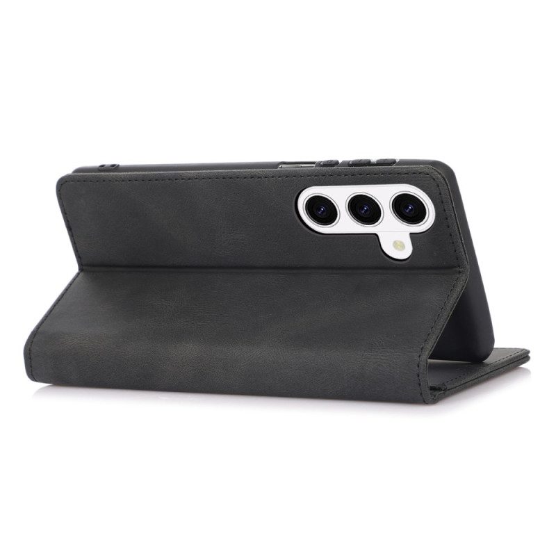 Nahkakotelo Samsung Galaxy S26 Mokkanahkakuvioinen Suojakuori