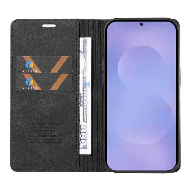 Nahkakotelo Samsung Galaxy S26 Yikatu Mokkanahkakuvio