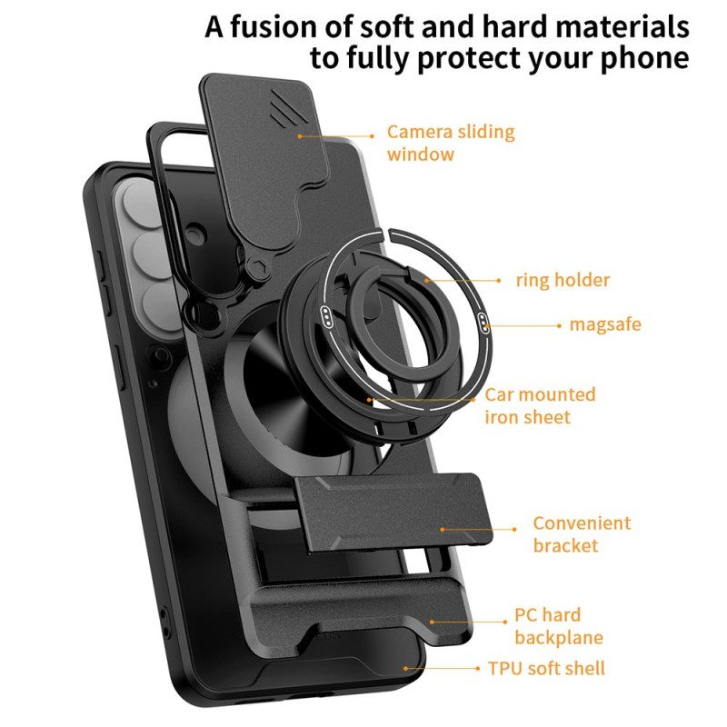 Puhelinkuoret Samsung Galaxy S26 Magneettinen Taittuva Sormusteline Ja Kamerasuoja