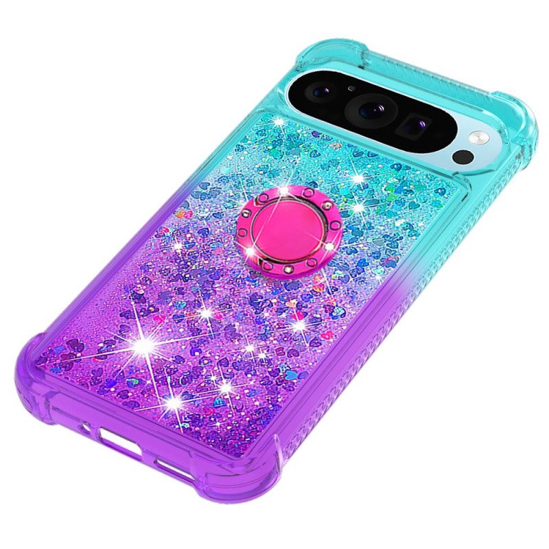 Google Pixel 10 / 10 Pro Glitter-liukuvärjäys Sormuspidikkeellä