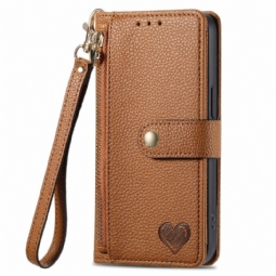 Kotelot Google Pixel 10 / 10 Pro Sydänkuvioinen Rfid-suojattu