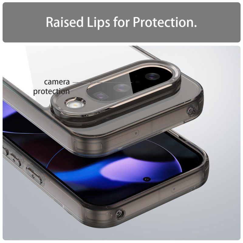 Kuori Google Pixel 10 / 10 Pro Läpinäkyvä Metallireunuksella