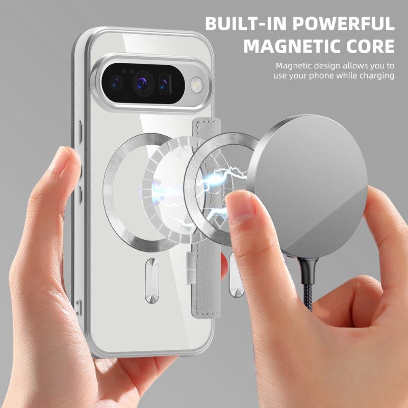 Nahkakotelo Google Pixel 10 / 10 Pro Magsafe-yhteensopiva Tikattu