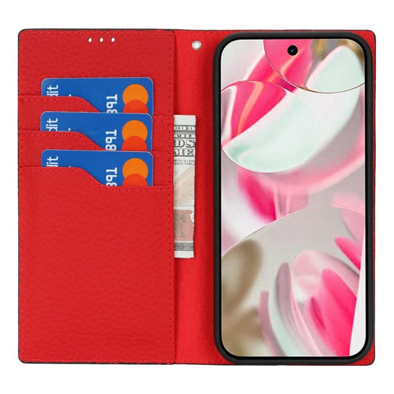 Nahkakotelo Google Pixel 10 / 10 Pro Teksturoitu Nahkahihna