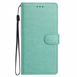 Kotelot Xiaomi Redmi Note 14 Pro 5g Puhelinkuoret Yksivärinen Tekonahka Hihnalla