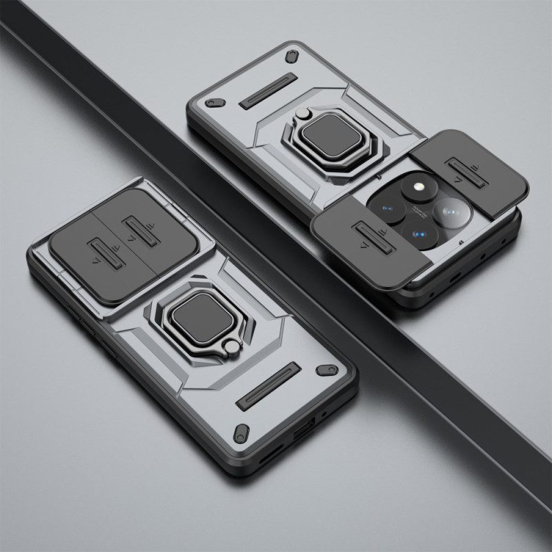 Kuori Xiaomi Redmi Note 14 Pro 5g Kestävä Sormuksenpidike Ja Linssinsuoja