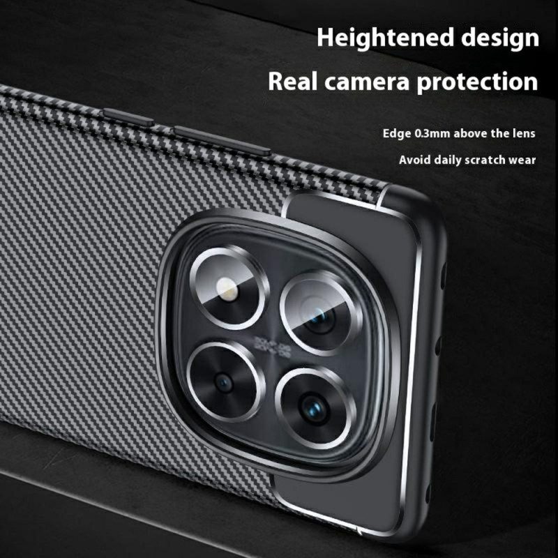 Kuori Xiaomi Redmi Note 14 Pro 5g Klassinen Hiilikuitu