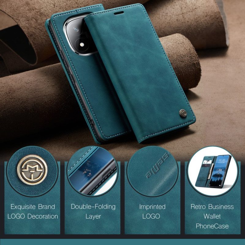 Nahkakotelo Xiaomi Redmi Note 14 Pro 5g Caseme-mokkanahkakuvio