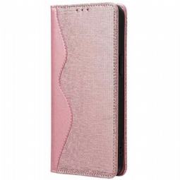 Nahkakotelo Xiaomi Redmi Note 14 Pro 5g Puhelinkuoret Rfid-suojattu Aaltoileva Kuvio