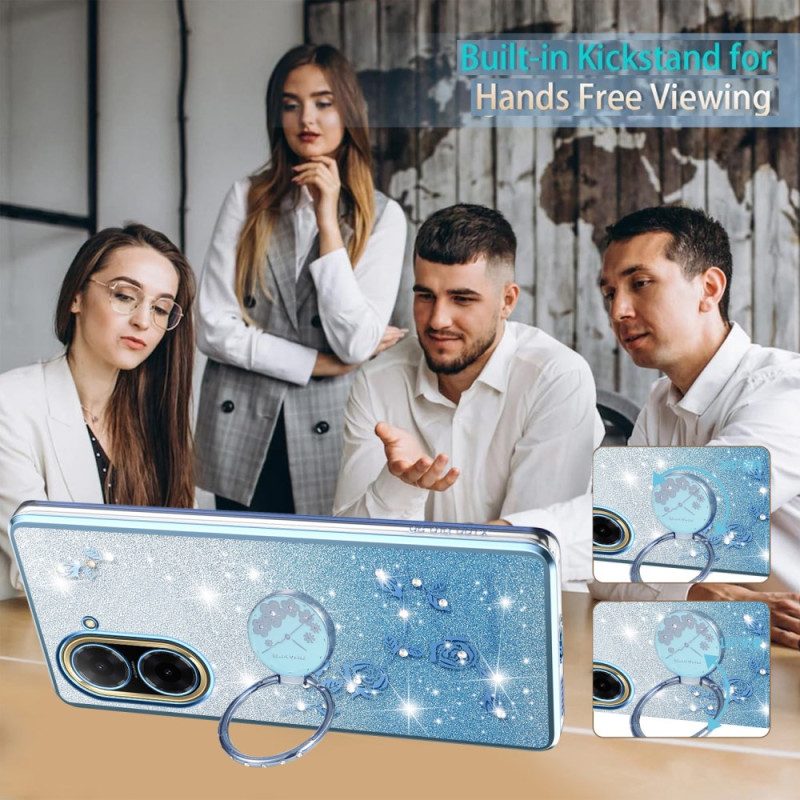 Case Poco C71 Puhelinkuoret Kadem-strassikuvioinen Sormusteline