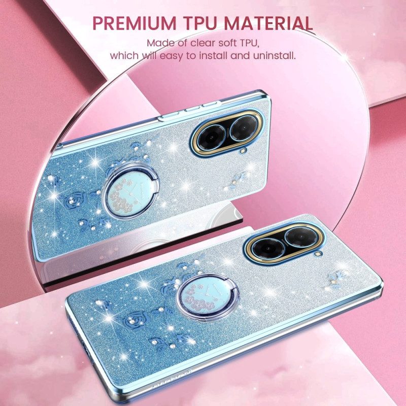 Case Poco C71 Puhelinkuoret Kadem-strassikuvioinen Sormusteline