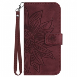 Kotelot Poco C71 Auringonkukkakuvio Ja Hihna