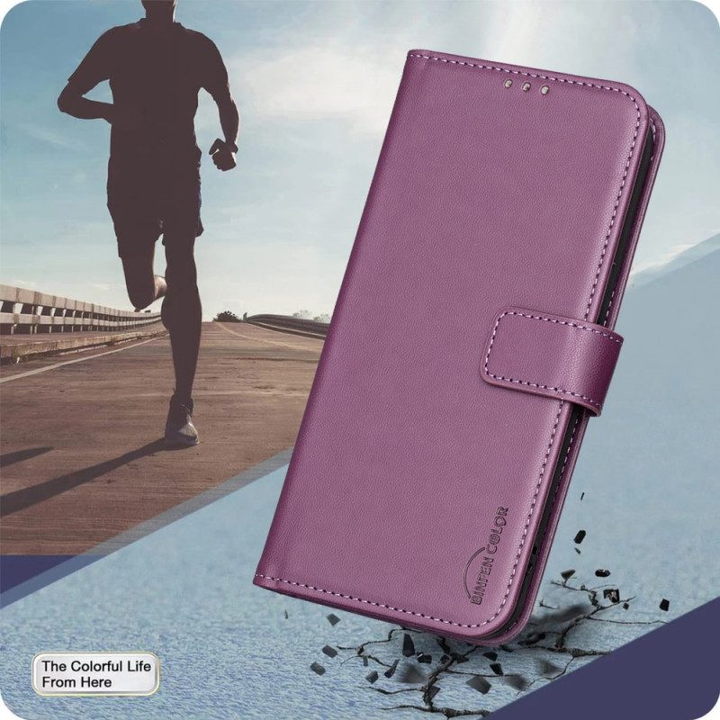 Kotelot Poco C71 Binfen Color Keinonahka Suojakuori