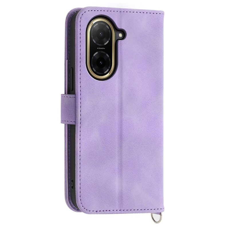 Kotelot Poco C71 Kukallinen Pitsinauhalla Ja Olkahihnalla Suojakuori