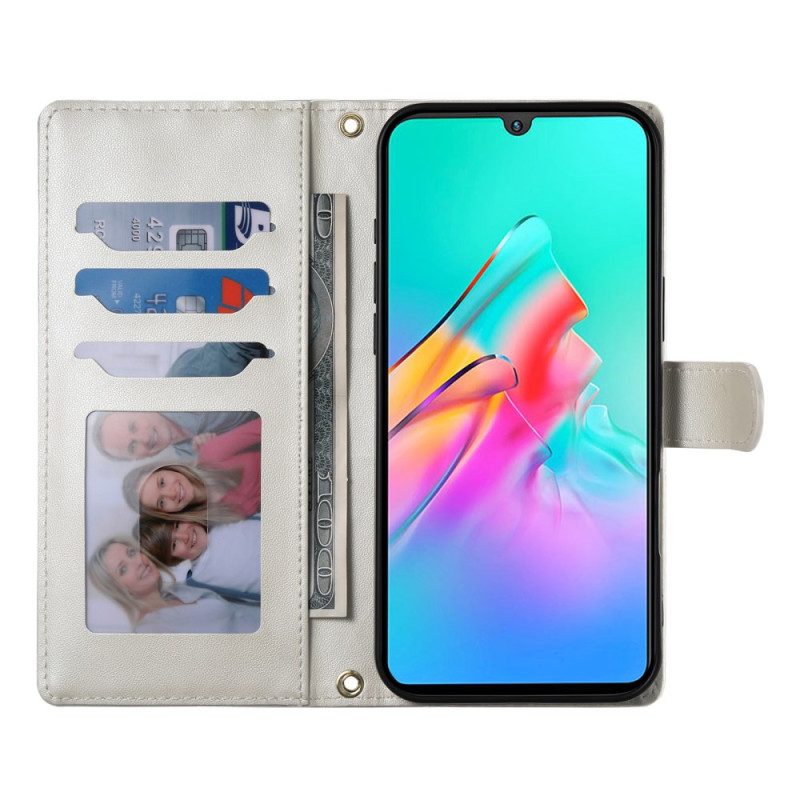 Kotelot Poco C71 Tikattu Hihnalla Ja Olkahihnalla