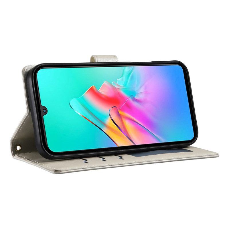 Kotelot Poco C71 Tikattu Hihnalla Ja Olkahihnalla