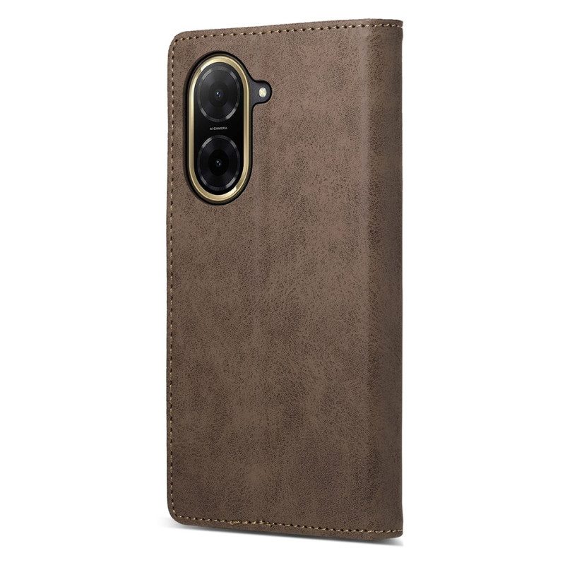 Nahkakotelo Poco C71 Ruskea Tekonahka