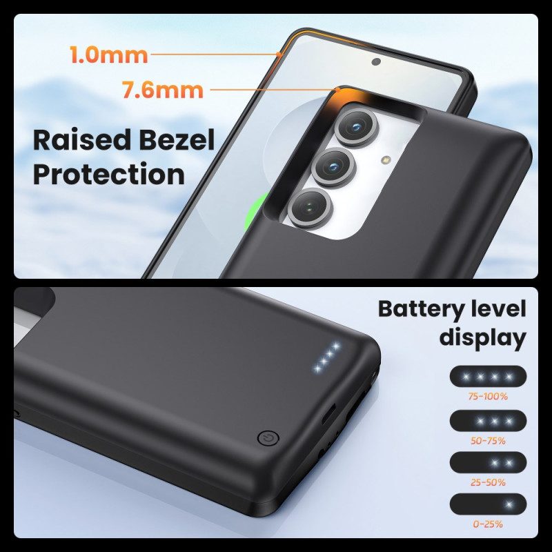 10 000 Mah:n Ulkoinen Akkukotelo Samsung Galaxy S25 / S24