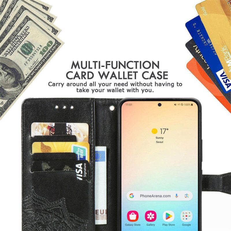 Kotelot Samsung Galaxy S25 5g Barokkityylinen Mandala Kaulanauha