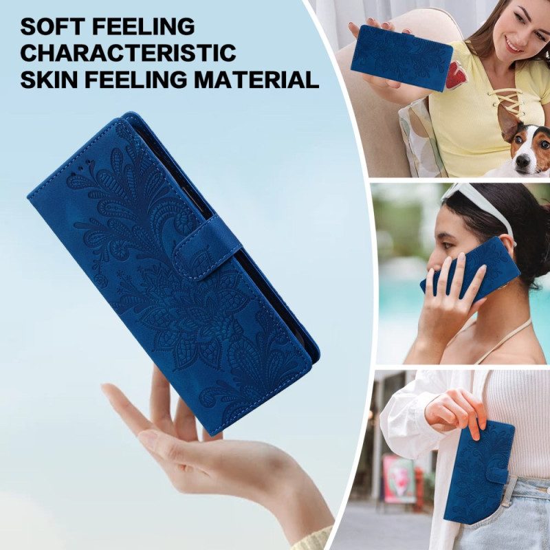 Kotelot Samsung Galaxy S25 5g Kukkakuvioinen Pitsikuvio Suojakuori