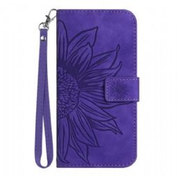 Kotelot Samsung Galaxy S25 5g Puhelinkuoret Auringonkukkakuvio Hihnalla