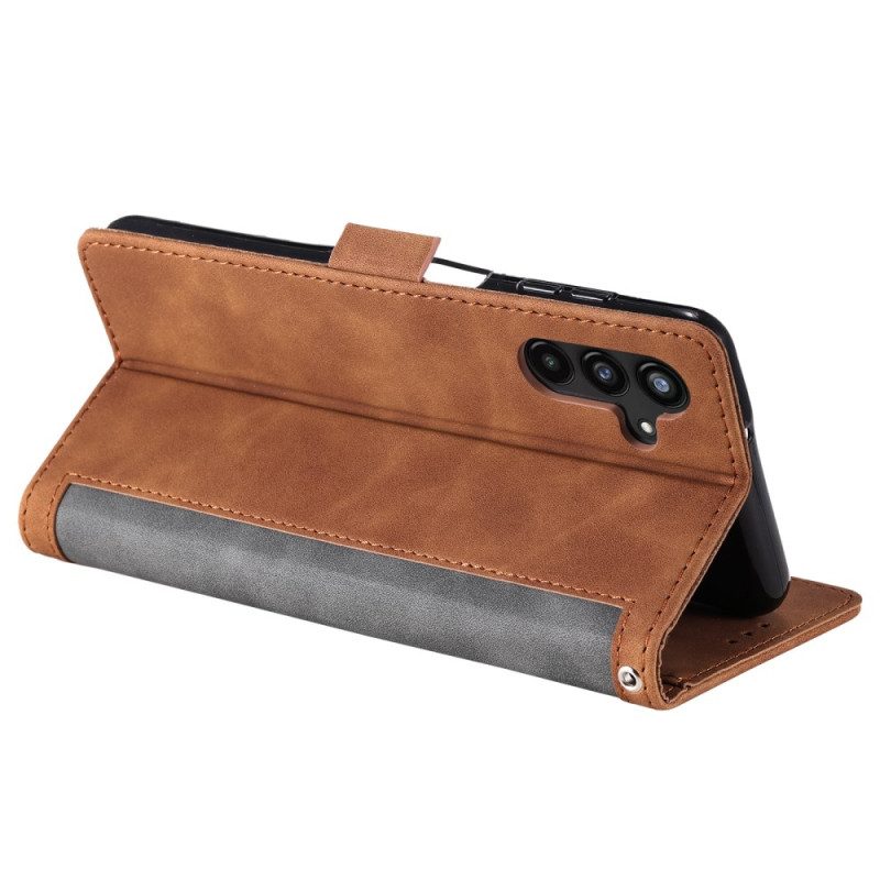 Kuoret Samsung Galaxy S25 5g Rfid-suojattu Mokkanahkaefektilompakko