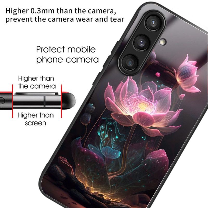 Kuori Samsung Galaxy S25 5g Karkaistua Lasia Oleva Lootuskuvio