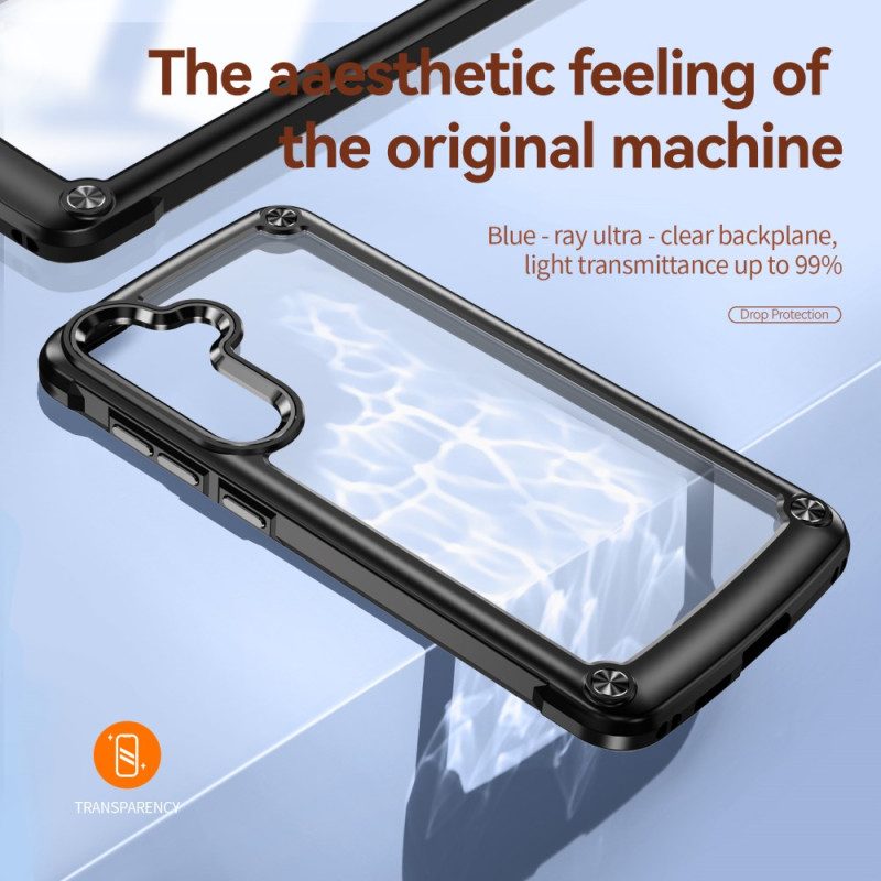 Kuori Samsung Galaxy S25 5g Kirkas Silikonireunoilla