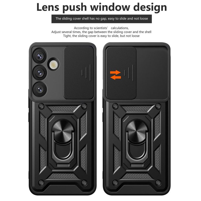 Kuori Samsung Galaxy S25 5g Liukuva Kameran Suojus Ja Jalusta Suojakuori