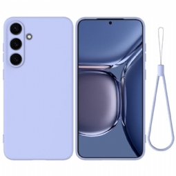 Kuori Samsung Galaxy S25 5g Nestemäinen Silikoni Hihnalla Suojakuori