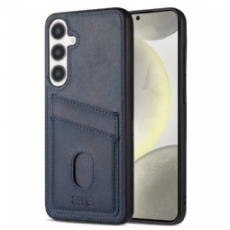 Kuori Samsung Galaxy S25 5g Teksturoitu Nahkainen Korttikotelo