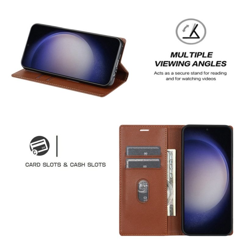 Nahkakotelo Samsung Galaxy S25 5g Magneettinen Suljin Suojakuori