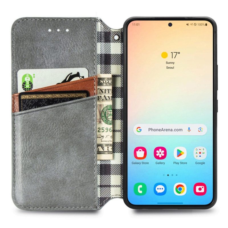 Nahkakotelo Samsung Galaxy S25 5g Mokkanahkajäljitelmä Suojakuori